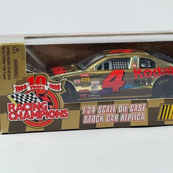 Racing Champions 1999 NASCAR #4 Bobby Hamilton Kodak Gold Series Car 1:24 Scale - Picture 5 of 7